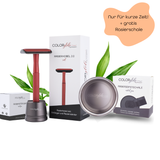 Rasierhobel - Red inkl. GRATIS Ständer & 5 Klingen & Seifenschale