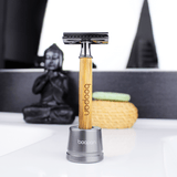 Rasierständer Metall - Bambus Edition