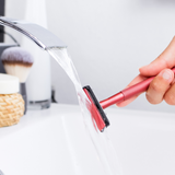 Rasierhobel - Red inkl. GRATIS Ständer & 5 Klingen & Seifenschale