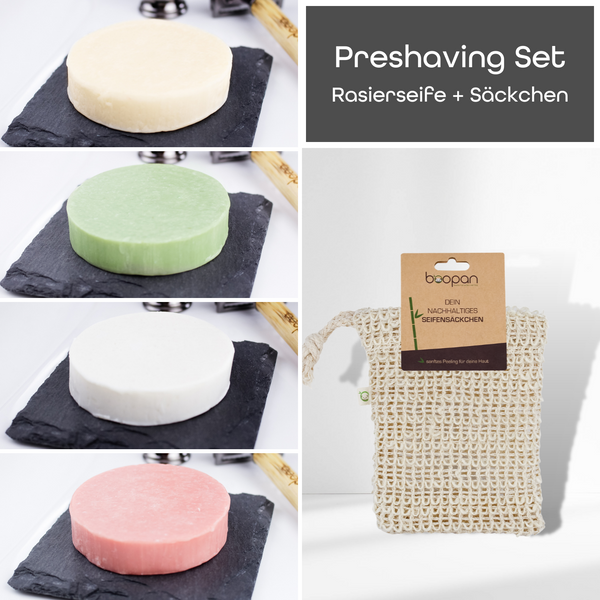 *Preshaving Set* - Seifensäckchen + Rasierseife